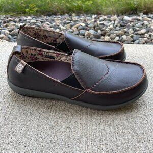 Spenco Shoes Womens 8 SIESTA Brown Slip On Comfort Loafers Orthotic Support